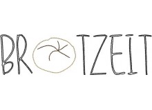 Stickdatei - Brot Liebe - Schiftzug Brotzeit